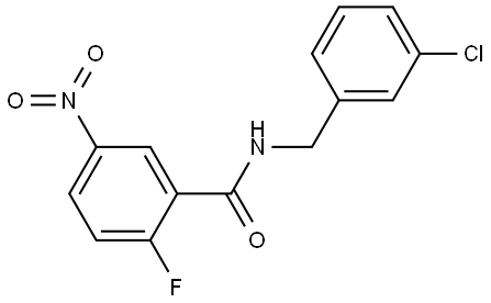 N-(3-chlorobenzyl)-2-fluoro-5-nitrobenzamide Structure