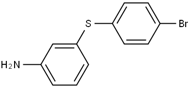 3-[(4-Bromophenyl)thio]benzenamine Structure