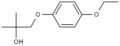 1-(4-Ethoxyphenoxy)-2-methyl-2-propanol Structure