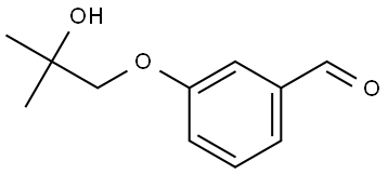 3-(2-Hydroxy-2-methylpropoxy)benzaldehyde Structure