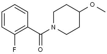 (2-Fluorophenyl)(4-methoxy-1-piperidinyl)methanone Structure