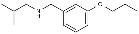 N-(2-Methylpropyl)-3-propoxybenzenemethanamine Structure