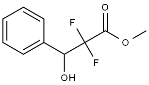 Benzenepropanoic acid, α,α-difluoro-β-hydroxy-, methyl ester Structure