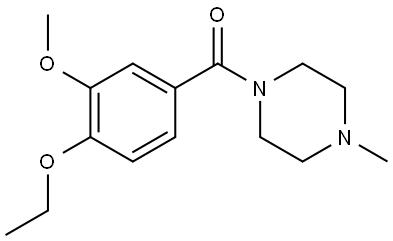 (4-ethoxy-3-methoxyphenyl)(4-methylpiperazin-1-yl)methanone Structure