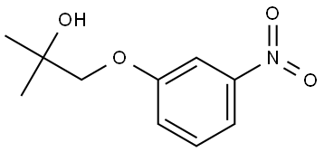 2-methyl-1-(3-nitrophenoxy)propan-2-ol Structure