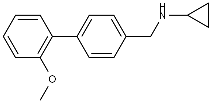 N-Cyclopropyl-2'-methoxy[1,1'-biphenyl]-4-methanamine Structure