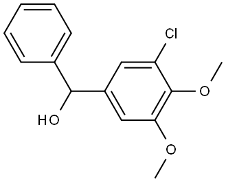 (3-chloro-4,5-dimethoxyphenyl)(phenyl)methanol Structure