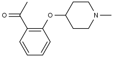 1-[2-[(1-Methyl-4-piperidinyl)oxy]phenyl]ethanone Structure