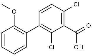 2,4-Dichloro-2'-methoxy[1,1'-biphenyl]-3-carboxylic acid Structure