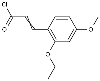 3-(2-Ethoxy-4-methoxyphenyl)-2-propenoyl chloride Structure