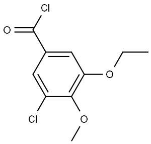 3-Chloro-5-ethoxy-4-methoxybenzoyl chloride 구조식 이미지