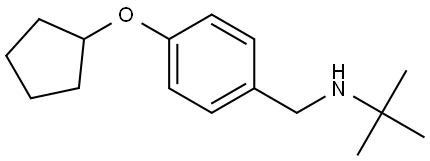 4-(Cyclopentyloxy)-N-(1,1-dimethylethyl)benzenemethanamine Structure