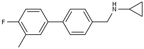 N-Cyclopropyl-4'-fluoro-3'-methyl[1,1'-biphenyl]-4-methanamine Structure