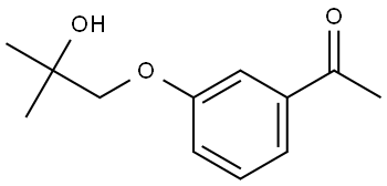 1-[3-(2-Hydroxy-2-methylpropoxy)phenyl]ethanone Structure