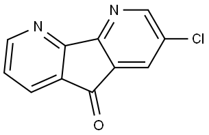 5H-Cyclopenta[2,1-b:3,4-b′]dipyridin-5-one, 3-chloro- Structure