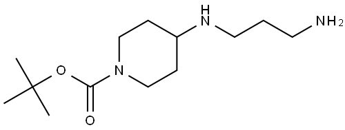 tert-butyl 4-((3-aminopropyl)amino)piperidine-1-carboxylate Structure