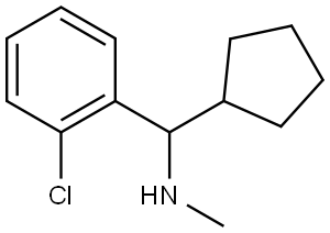 1-(2-chlorophenyl)-1-cyclopentyl-N-methylmethanamine Structure