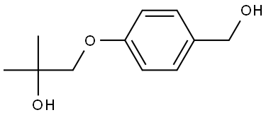 4-(2-Hydroxy-2-methylpropoxy)benzenemethanol Structure