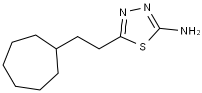 5-(2-cycloheptylethyl)-1,3,4-thiadiazol-2-amine Structure