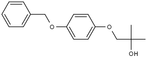 2-Methyl-1-[4-(phenylmethoxy)phenoxy]-2-propanol Structure