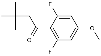 1-(2,6-Difluoro-4-methoxyphenyl)-3,3-dimethyl-1-butanone Structure