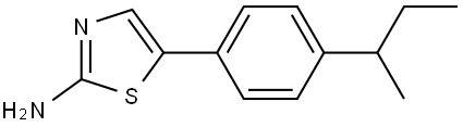 5-(4-(Sec-butyl)phenyl)thiazol-2-amine Structure