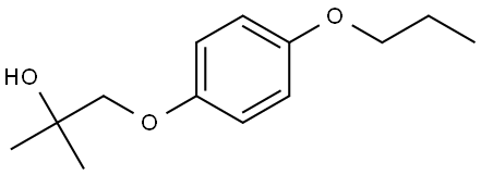 2-Methyl-1-(4-propoxyphenoxy)-2-propanol Structure