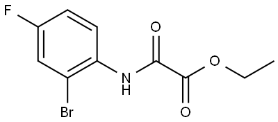 Ethyl 2-[(2-bromo-4-fluorophenyl)amino]-2-oxoacetate Structure