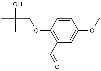 2-(2-Hydroxy-2-methylpropoxy)-5-methoxybenzaldehyde Structure