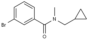 3-Bromo-N-(cyclopropylmethyl)-N-methylbenzamide Structure