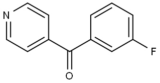 (3-Fluorophenyl)-4-pyridinylmethanone Structure