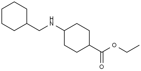 ethyl 4-((cyclohexylmethyl)amino)cyclohexanecarboxylate Structure