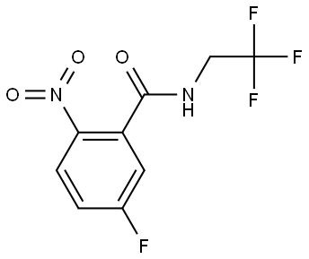 5-fluoro-2-nitro-N-(2,2,2-trifluoroethyl)benzamide Structure