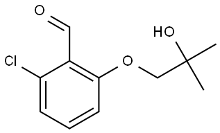 2-Chloro-6-(2-hydroxy-2-methylpropoxy)benzaldehyde Structure