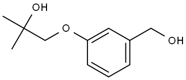 3-(2-Hydroxy-2-methylpropoxy)benzenemethanol Structure