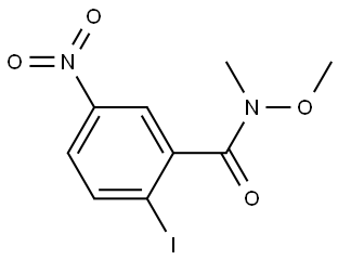 2-iodo-N-methoxy-N-methyl-5-nitrobenzamide Structure