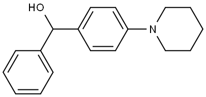 α-Phenyl-4-(1-piperidinyl)benzenemethanol Structure