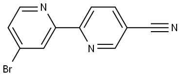 4-Bromo-5'-cyano-2,2'-bipyridine Structure