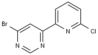 4-Bromo-6-(6'-chloro-2'-pyridyl)pyrimidine Structure