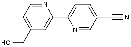 4-Hydroxymethyl-5'-cyano-2,2'-bipyridine Structure