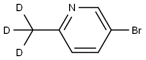 5-bromo-2-(methyl-d3)pyridine 구조식 이미지