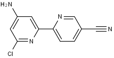 6-Chloro-4-amino-5'-cyano-2,2'-bipyridine 구조식 이미지