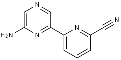 6-Amino-2-(6'-cyano-2'-pyridyl)pyrazine 구조식 이미지