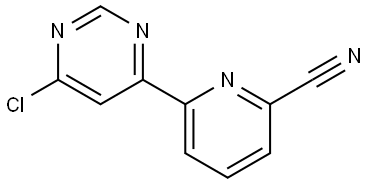 4-Chloro-6-(6'-cyano-2'-pyridyl)pyrimidine Structure