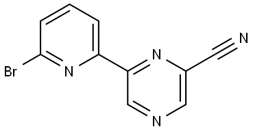 6-Cyano-2-(6'-bromo-2'-pyridyl)pyrazine 구조식 이미지