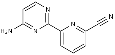 4-Amino-2-(6'-cyano-2'-pyridyl)pyrimidine Structure