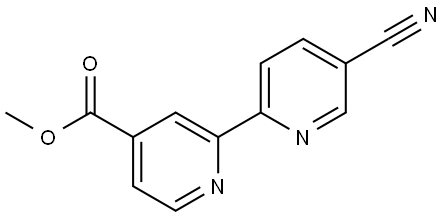 4-Methoxycarbonyl-5'-cyano-2,2'-bipyridine 구조식 이미지