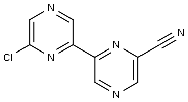 6-Chloro-6'-cyano-2,2'-bipyrazine Structure