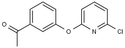 Ethanone, 1-[3-[(6-chloro-2-pyridinyl)oxy]phenyl]- Structure