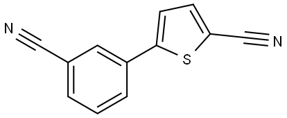 5-(3-Cyanophenyl)-2-thiophenecarbonitrile Structure